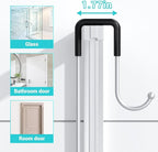 Over the Door Hanging Shower Caddy: Rustproof Hanging Organizer over the Door - No Drilling Bathroom Rack for Inside Shower Chrome