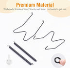 Bilillo Plate Hangers for The Wall, Suitable for 6''-8'' Decorative Plate,Invisible Heavy Duty Wire Plate Holder with Wall Hooks, Plate Hangers for Displaying Plates, Platter, Dish (Black)