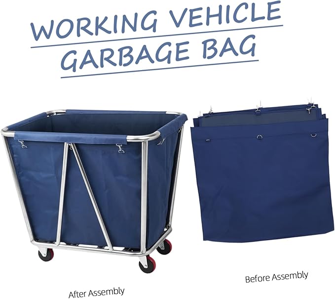 Cabilock Laundry Storage Organizer Bag Oxford Cloth Cart Replacement Bag Laundry Organizer Replacement