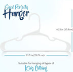 Utopia Home 160 Pack Kids Hangers - 11.5 Inch Plastic Baby Hangers for Closet - Childrens Hanger for Clothes & Infant Hanger for Closet - Ideal for Everyday Standard Use (White)