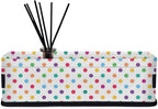 Colorful Polka Dot Bathroom Storage Baskets Waterproof Bathroom Counter Organizer Decorative Toilet Paper Storage Basket for Organizing for Bathroom Living Room Decor