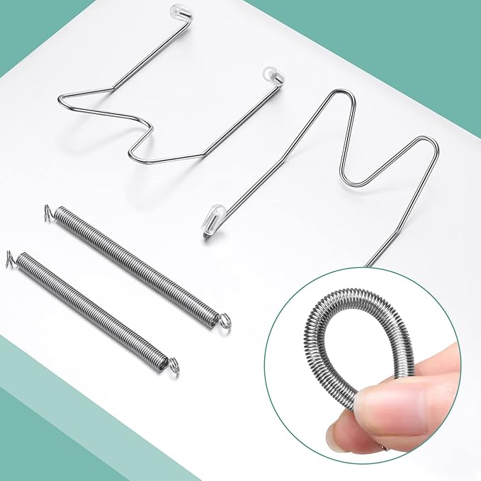 Hotop 12 Pieces Plate Hangers for Wall Stainless Steel Wire Invisible Heavy Duty Plate Hangers Display Holders with 12 Pieces Hooks for Wall Decorative(6 Inch,Silver)