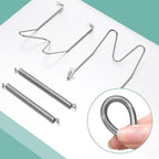Hotop 12 Pieces Plate Hangers for Wall Stainless Steel Wire Invisible Heavy Duty Plate Hangers Display Holders with 12 Pieces Hooks for Wall Decorative(6 Inch,Silver)
