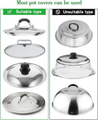 Over Cabinet Door Pot Lid Organizer, 2-Tier Stainless Steel Pan Cover Rack, Kitchen Storage Holder