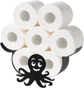 Octopus Toilet Paper Holder for Extra 8 Rolls, Decorative Metal Paper Holder, Funny Decorative Toilet Paper Storage Wall Mounted, Farmhouse Bathroom Animal Decor Accessoris Storage Cabinet