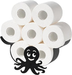 Octopus Toilet Paper Holder for Extra 8 Rolls, Decorative Metal Paper Holder, Funny Decorative Toilet Paper Storage Wall Mounted, Farmhouse Bathroom Animal Decor Accessoris Storage Cabinet