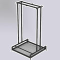 1 2 3 4 5 6 8 9 10 Pair Ski Storage Rack for Organize, Indoor Ski Board Stand for Garage/Basement/Shed, Floor Standing Longboard Carrier Wheels(Holds 4 pcs (2 Pair))