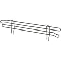 Nexel Wire Shelf Ledge, 72"W x 4"H, Black Epoxy