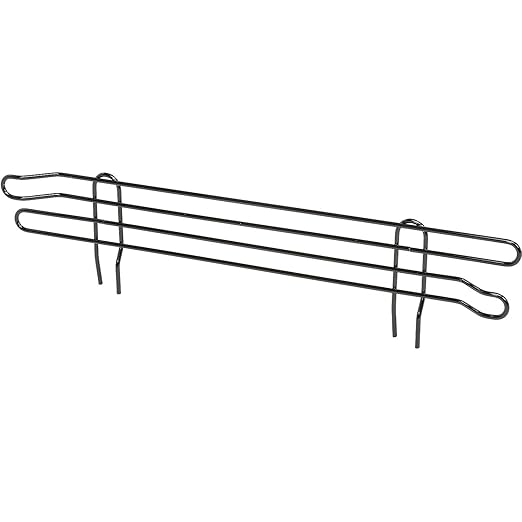 Nexel Wire Shelf Ledge, 54"W x 4"H, Black Epoxy