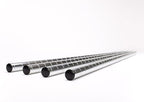 73" Long Wire Shelving Pole, 1" Pole Diameter 1.2 mm Pole Thickness, Steel, Chrome, 4-Pack