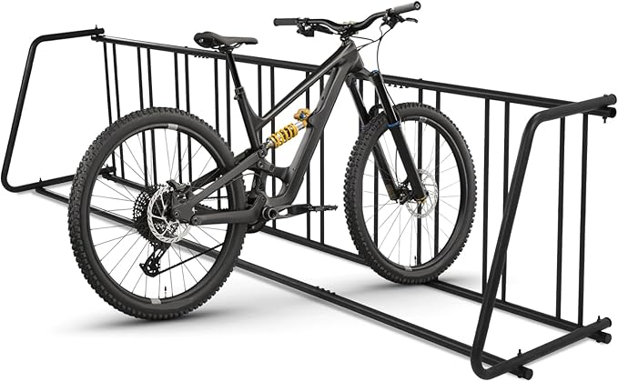 Commercial Floor Bike Rack Stand Dual Sided Outdoor Parking Rack 10 Holders Capacity Bike Storage Holder Fits 12-29in Tires for Front Yards Stores Schools Storefronts Workplace