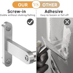 24 Inch Double Towel Bar for Bathroom Wall, Stainless Steel Towel Racks for Bathroom Wall Mounted Rustproof, Long Towel Rod Hand Towel Holder for Bathroom Toilet Kitchen Towel Storage - Brushed Nickel