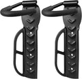 DkOvn 2 Pack Bike Rack Garage Wall Mount, Wall Mount Bike Rack with Screws, Heavy Duty Steel Vertical Bike Hook Holds Up to 66lb for Indoor Storage