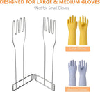Kitchen Glove Holder,Stainless Steel Glove Rack,Kitchen Vertical Glove Support Multi-Purpose Glove Drain Rack,Collapsible Glove Drying Stand,Rubber Glove Drying Rack,Mitten Rack(Large)