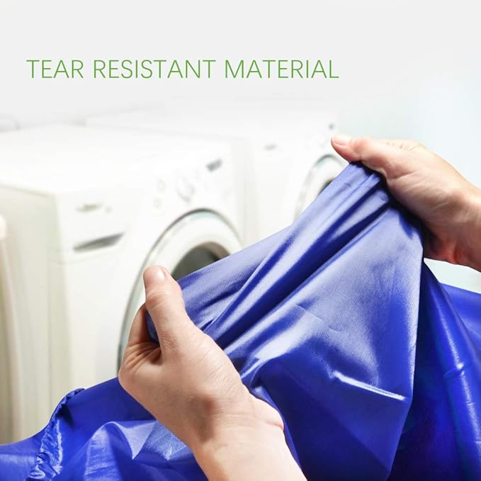 OTraki 24x32 Inch Laundry Bags XL Travel Laundry Bag Machine Washable Dirty Clothes Organizer with Drawstring Closure Heavy Duty Laundry Storage Bags, Drying Do Not Exceed 176℉ Blue
