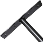 HOME RIGHT Overhead Garage Storage Rack, 16.5 Inch Heavy Duty Ceiling Double Storage Hooks Utility Hanger for Hanging Lumber Ladder Tool Bike & Other Bulky Items (4 Pack, Black)