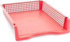 Bright Creations Classroom Turn in Trays - 6-Pack, Letter Size, 12.75 x 9.75 x 2.75 in, Rainbow Plastic - Teacher Supplies & Classroom Must Haves - Stackable Paper Organizer & Homework Trays