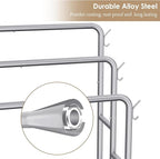 Kayfia 40" H Towel Rack Freestanding, 3-Tier Bath Towel Holder Stand with Storage Baskets & Hooks, Blanket Drying and Display Rack for Oversized Bath Towels, Metal Towel Rack Stand Indoor Outdoor