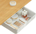 Poeland Under Desk Drawer Self-Stick Storage Organizer for Office Home School, Holders for Desk Accessories, Large Size, White
