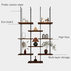 Ceiling Shelf, Ceiling Mount Storage Rack with Wooden Boards Hanging Storage Rack for Display Plants,Wine,Books, Quick Installation (Color : B, Size : 2 Layer)