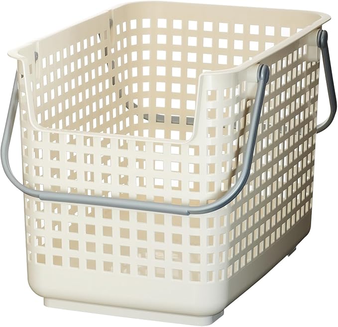 Like-it │SCB-6 │Daily use inside or outside. | Movable handles make it easy to carry around | Portable large basket for kitchen, laundry and kids room | 18.7 x 12.2 x 15.47" | White | 10.57 gal