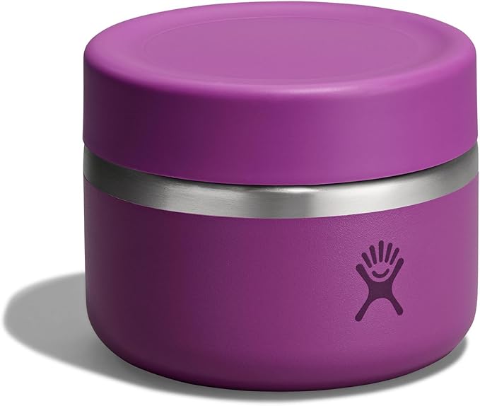 Hydro Flask Food Jar – Insulated Stainless Steel, Snack Travel Container for Hot Food & Soup 12 Oz Supernova Purple