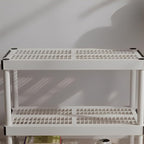 Replacement Shelving Feet & Shelf Caps for HDX Heavy Duty Storage Shelves 18/24 Inch — 4-Piece Set (Two Pairs) — Restore, Protect & Stabilize Storage Racks