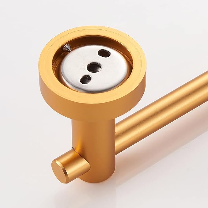 Golden Toilet Paper Holder, Wall Mount Toilet Paper Roll Holder for Bathroom, Washroom, Bathroom Hardware