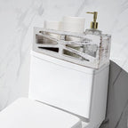 Wooden Bathroom Decor Box,Rustic Toilet Tank Box,Bathroom Decor Toilet, Wooden Storage Box,Farmhouse Bathroom Accessories, Paper Basket(White)