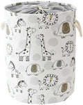 INough Baby Hamper Kids Laundry Basket Nursery Hamper Stuff animal Organizer,Toy Baskets Corner Stuffed Animal Storage Basket Kids Storage Basket Safari Nursery Decor Clothes Hamper for Boys, Giraffe