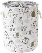 INough Baby Hamper Kids Laundry Basket Nursery Hamper Stuff animal Organizer,Toy Baskets Corner Stuffed Animal Storage Basket Kids Storage Basket Safari Nursery Decor Clothes Hamper for Boys, Giraffe