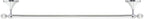 24" Towel Bar - White Porcelain & Chrome - Flora Series - 5 Year Warrantee