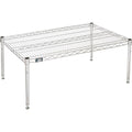 Nexel Commerical Wire Shelf Platform Dunnage Storage Rack, 24" x 36" x 14", Chrome
