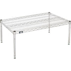 Nexel Commerical Wire Shelf Platform Dunnage Storage Rack, 24" x 36" x 14", Chrome