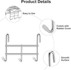 Hooks for Wire Shelving, Multi-Purpose Durable Hanging Wire Shelving Hooks with Rubber Cover for Wall Grid Panels (6 Pack)