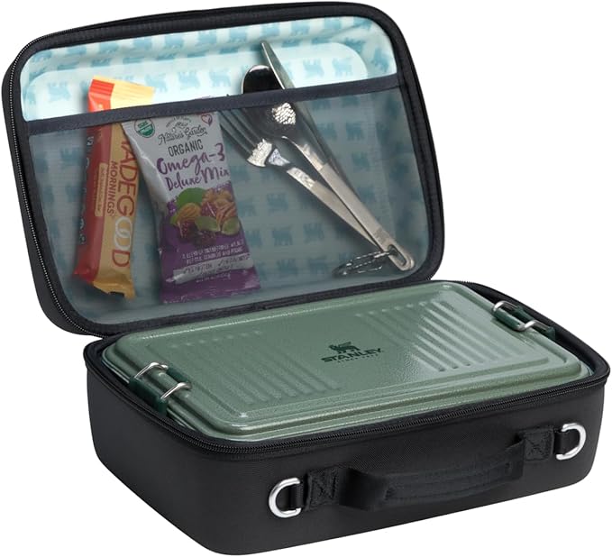 STANLEY All Day Midi Lunch Box | 6.3-quart | EVA Insulated Lunch Bag | Crush Resistant | Adjustable Strap | BPA-Free | Black
