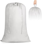 Laundry Bag, Extra Large Travel Laundry Bags with Handles & Drawstring Closure, 24"x 36" Dirty Clothes Storage Bag, Basket Hamper Liner, Organizer Sack for Laundry Room, Camping, Grey