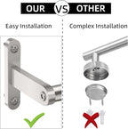 30 Inch Towel Bar for Bathroom Wall, KLJKPA Towel Racks for Bathroom Hanging Bath Towels, Single Towel Rod, Brushed Nickel