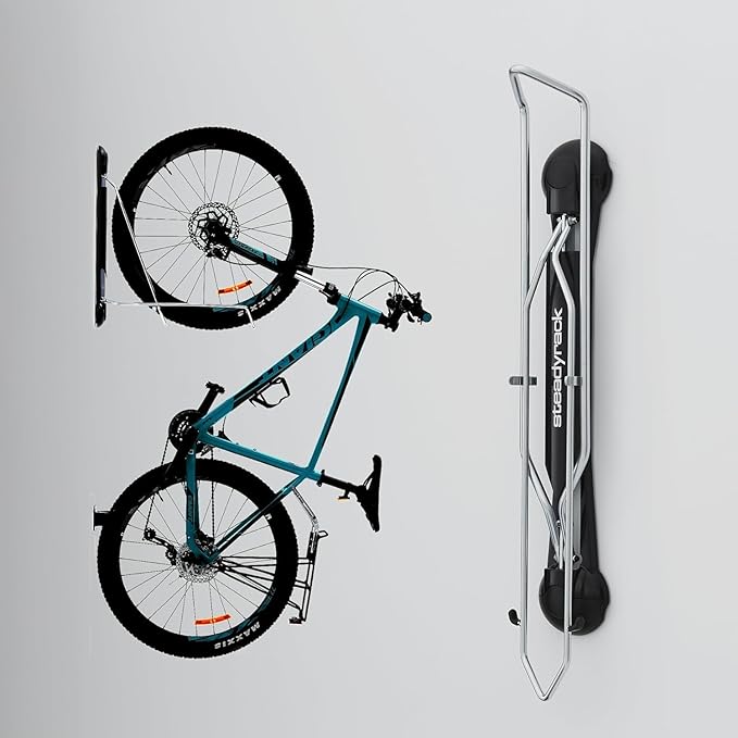 Steadyrack Bike Rack for Road Bikes - The Original Wall Mounted Vertical Bike Storage - Fits Narrow Tires