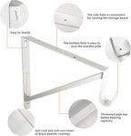 Heavy Duty Closet Shelf and Rod Brackets (White, 3 Pack)