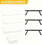 Wall Mounted Floating Shelf, c Long for Bedroom Living Room Kitchen Staircase Bathroom Above Toilet Wall Decoration Book Storage Room Recoration (3piece Set) White