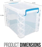 Advantus Super Stacker File Box, Letter Size, Clear (36872)