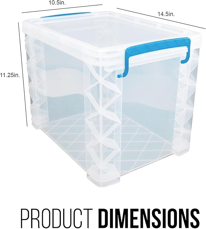 Advantus Super Stacker File Box, Letter Size, Clear (36872)
