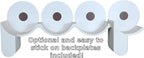 The Original Poop Toilet Paper Holder - Functional and Fun! Bathroom Wall Decor & Toilet Paper Shelf Storage Rack - Curvy P