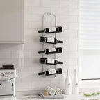 Towel Racks for Bathroom Wall Mounted Metal Wine Rack Towel Shelf Towel Holder for Bath White
