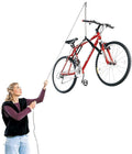 HARKEN Hoister - Bikes & Overhead Garage Storage Hoist System (45lb Capacity, 16ft Ceiling), Space-Saving Organization, Easy One-Person Operation, Safe Anti-Drop, Self-Leveling - model 7800.16