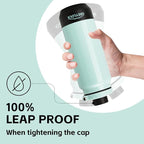GREYLOCK 40 oz Insulated Water Bottle with Straw Lid, Leakproof Reusable Stainless Steel Vacuum Flask, 24hr Cold & Hot, Carry Handle & Silicone Spout, BPA-Free for Gym, Hiking, Travel,Teal