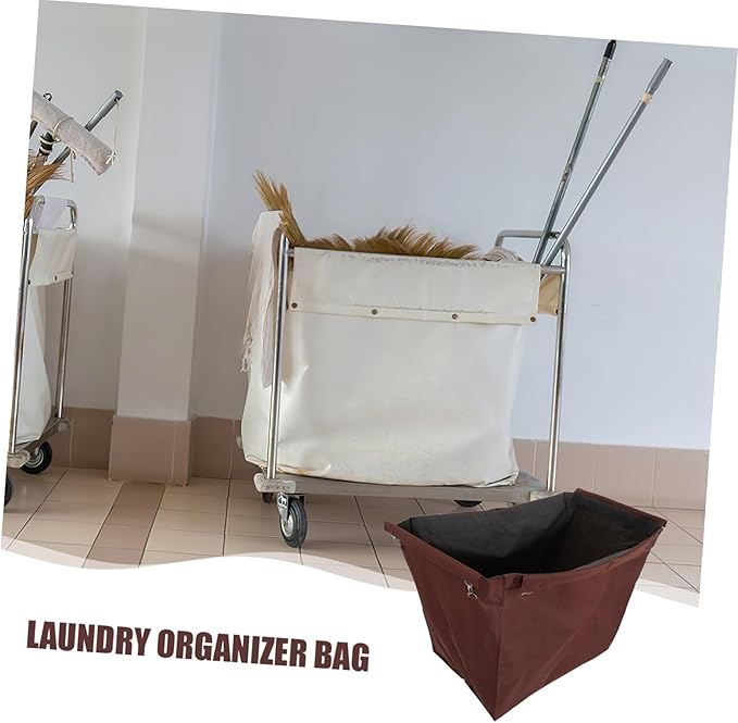 PRETYZOOM Laundry Cart Replacement Liner Bag Removable Oxford Cloth Laundry Storage Bag for Convenient Organization Hotels and Guesthouses