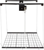 Garage Ceiling Storage Racks, 4x4 FT Garage Ceiling Lift Storage Rack, Lifting 79" Height, Minimum Space 6x6 FT for Overhead Garages Storage Lifting Organization System(300LBS, Satin Black)