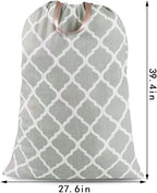 Sanlykate Extra Large Laundry Bag with Drawstring Closure and Handle, 28 x 40 Inch Heavy Duty Travel Dirty Clothes Bag for Laundromat and Household, Lantern